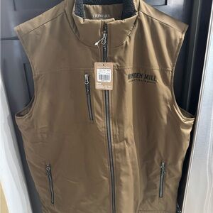 Brown Outdoor Utility Vest with Durable Fabric